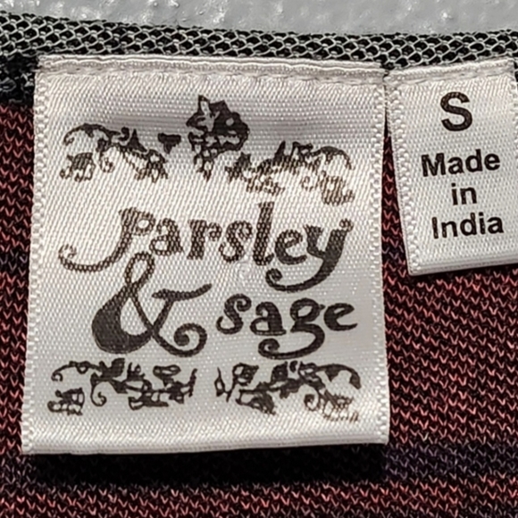 PARSLEY SAGE Top Womens Small Multicolor Y2K Southwestern Western Boho Artsy - Picture 12 of 12